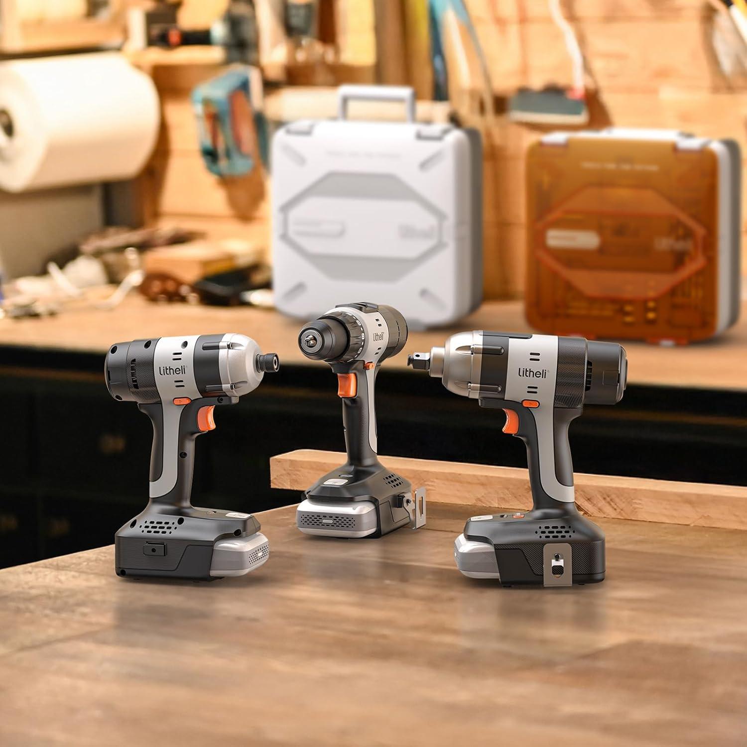 Destornillador de Impacto Inalámbrico Litheli U20 20V 1593 Nm