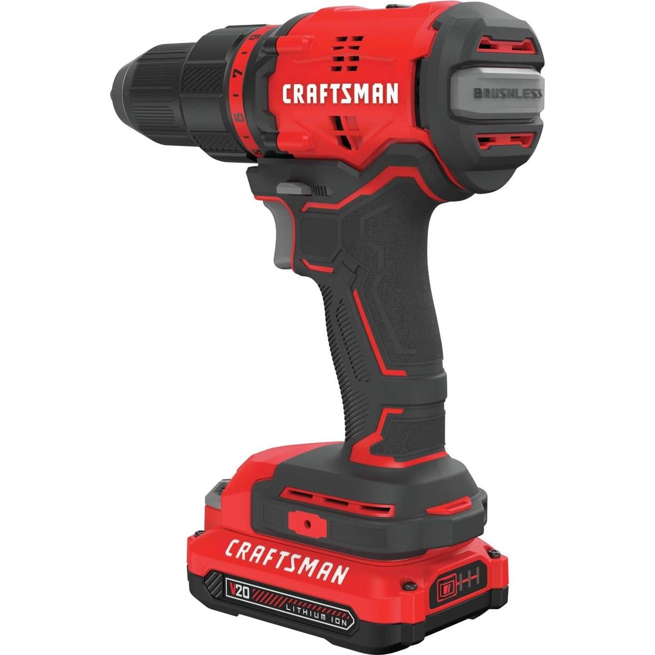 Taladro Atornillador Inalámbrico CRAFTSMAN V20 1/2" 350W