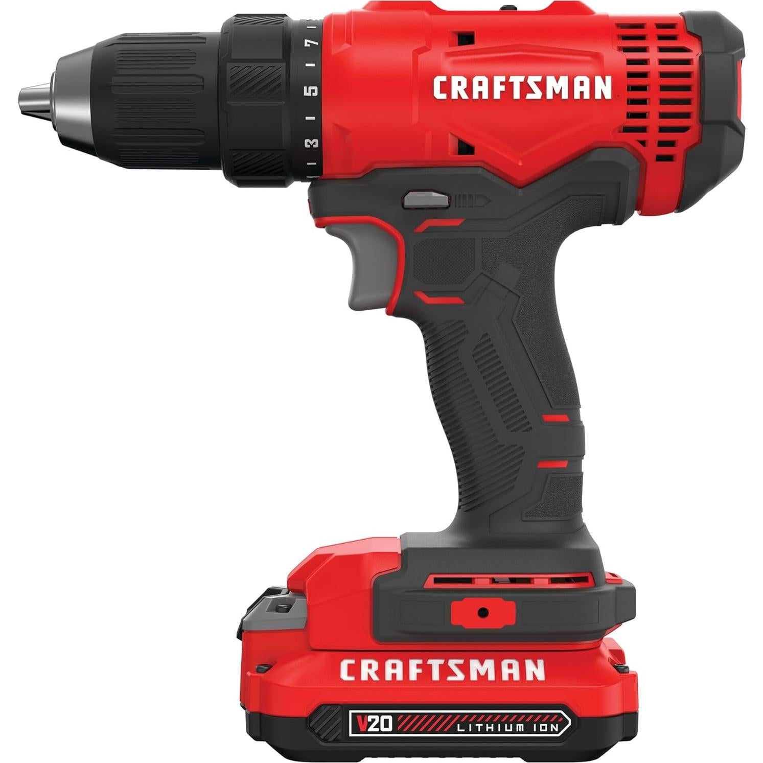 Taladro Atornillador Inalámbrico CRAFTSMAN V20 1/2" 800W