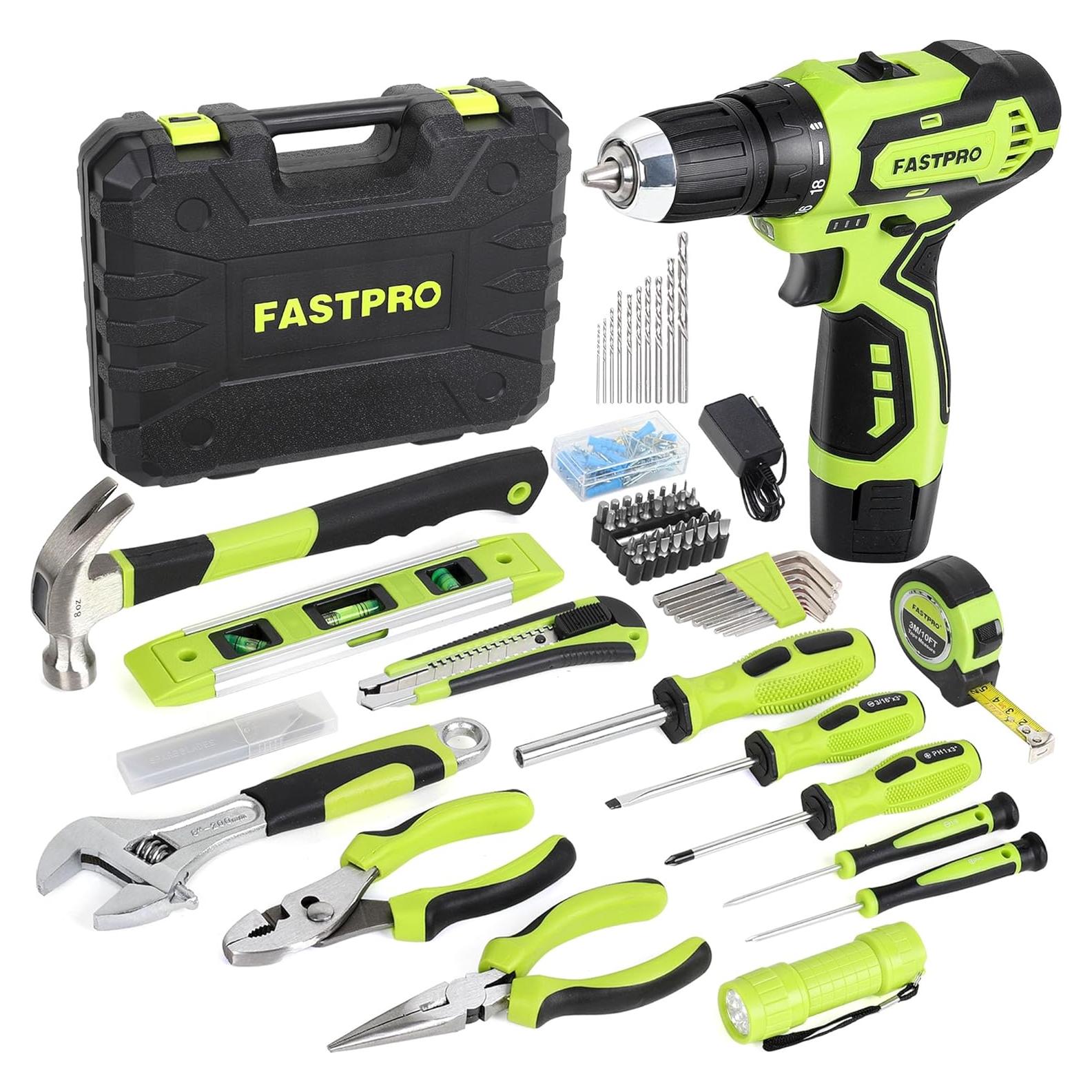 Kit de Herramientas FASTPRO 160 Piezas con Taladro 12V