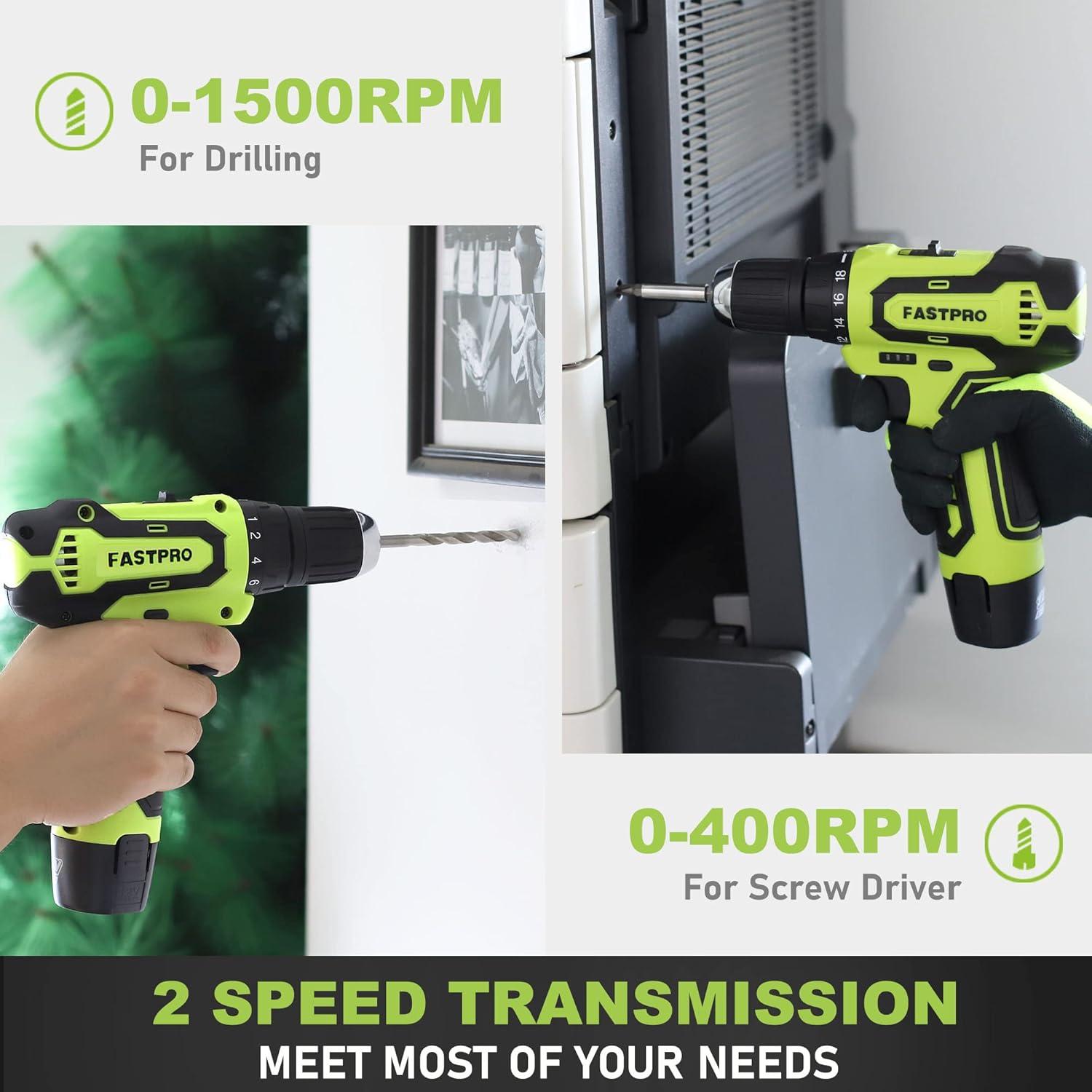 Kit de Herramientas FASTPRO 160 Piezas con Taladro 12V