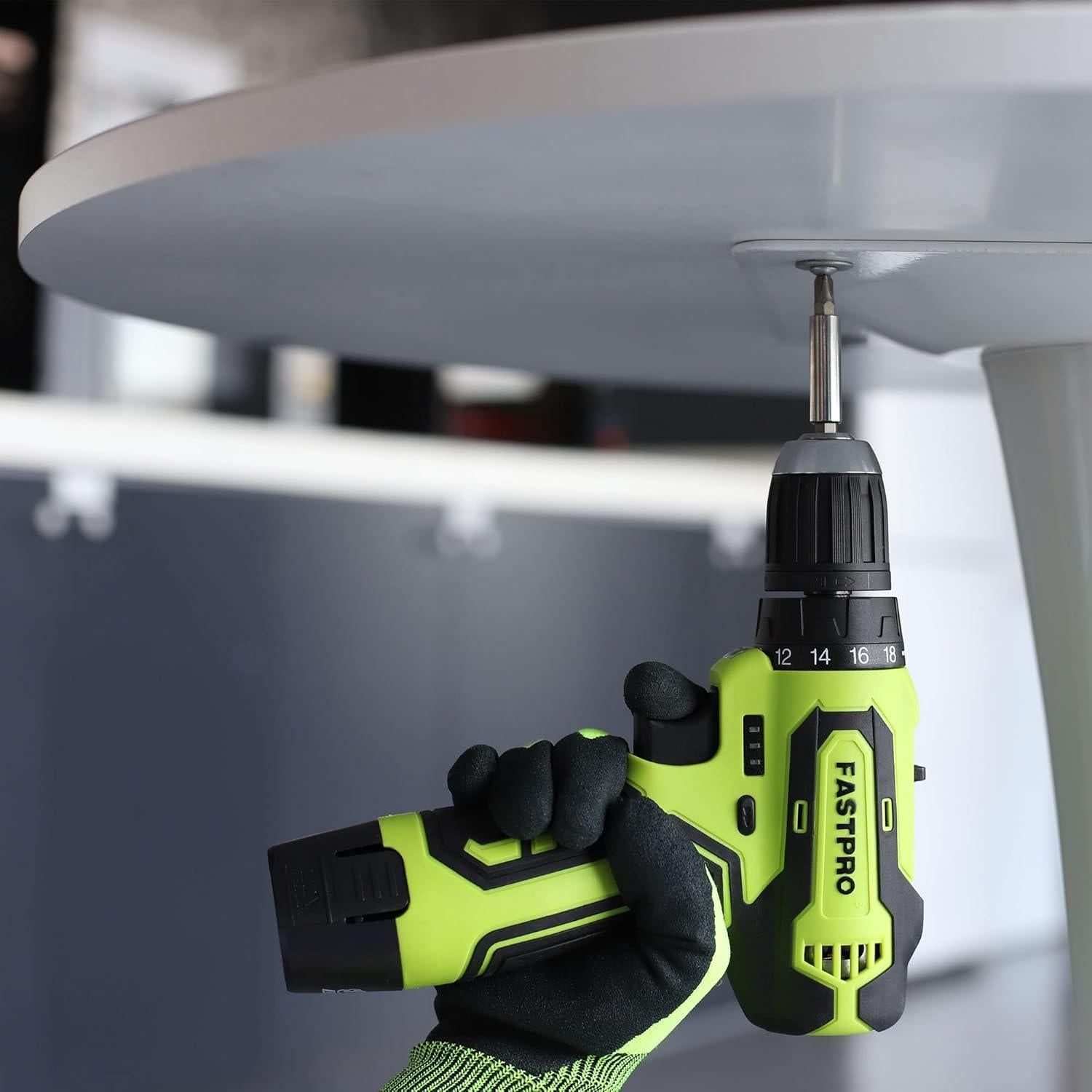 Kit de Herramientas FASTPRO 160 Piezas con Taladro 12V