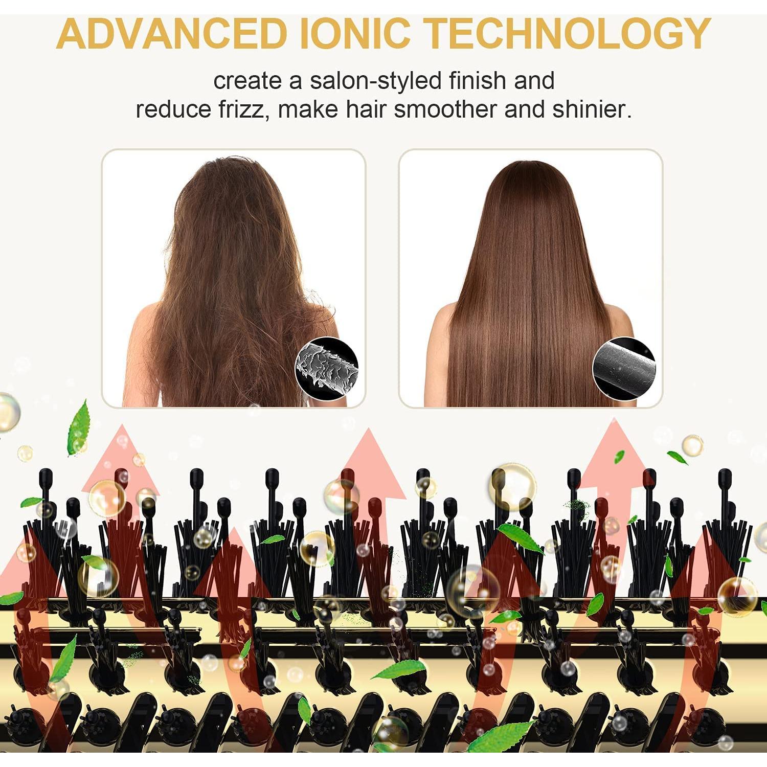 Cepillo Secador 4 en 1 Zhuhai SY-BD08 Negro Dorado