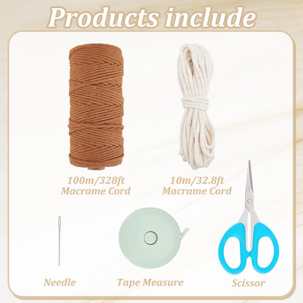 Kit de Bolsa de Macramé BEUNITONE para Principiantes DIY