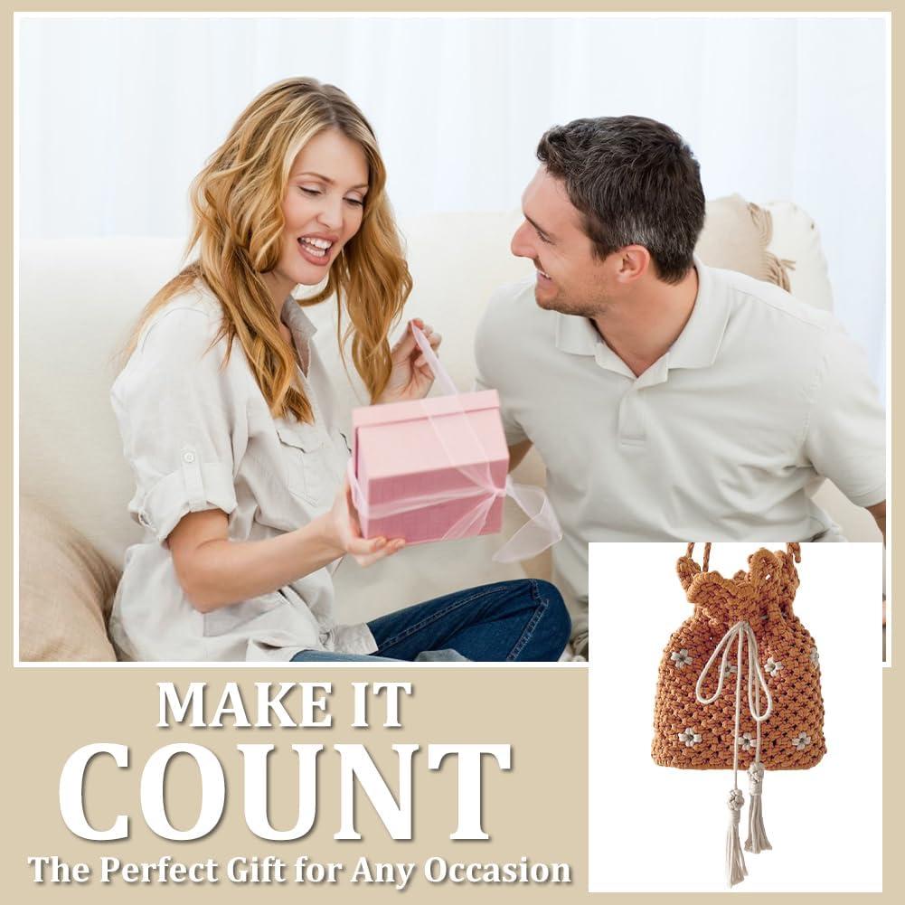 Kit de Bolsa de Macramé BEUNITONE para Principiantes DIY