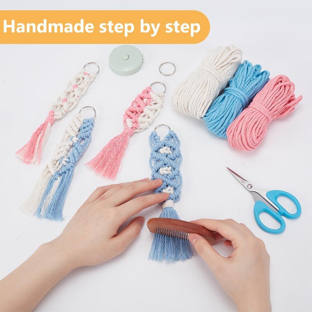 Kit de Llaveros de Macramé ACRNIGHEET 10 Piezas Multicolor