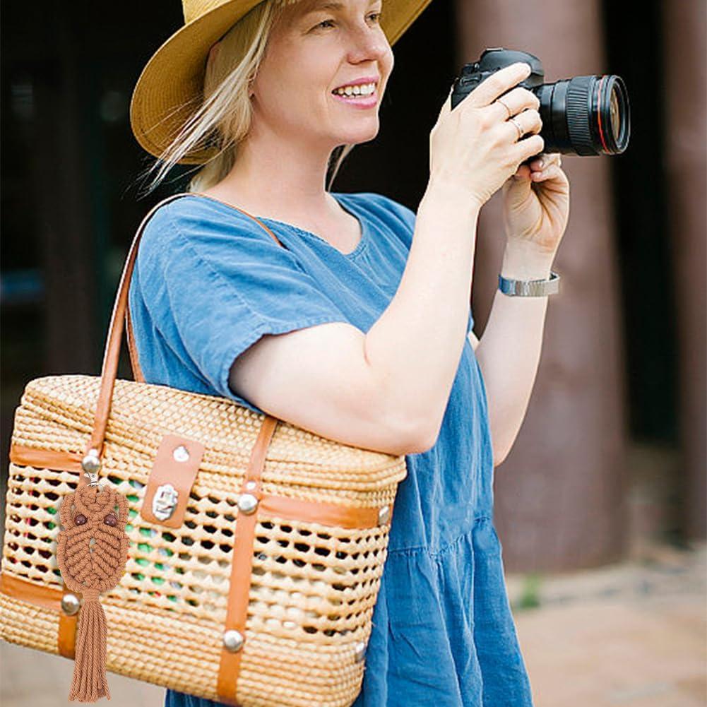 Kit de Llavero de Macramé Boho ACRNIGHEET - 6 Piezas