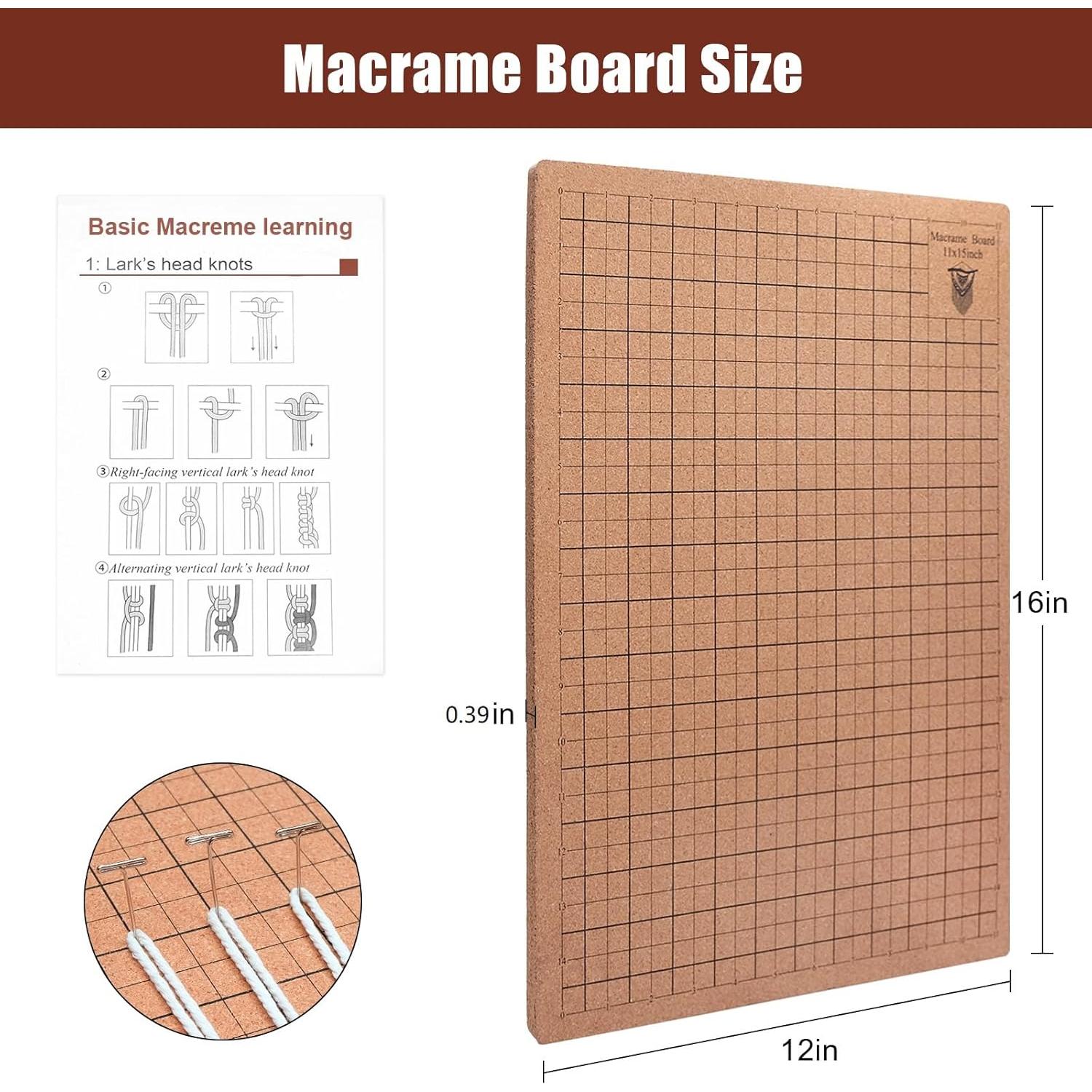 Tablero de Macramé MicoSim 30.5x40.6 cm para Trenzado