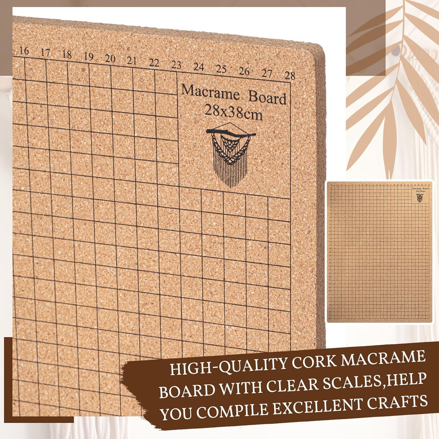 Kit de Macramé 108 Pcs Tandefio con Tablero y Soporte Ajustable