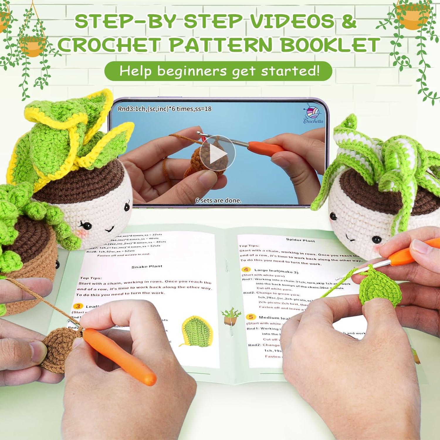 Kit de Crochet Crochetta para Principiantes con Tutoriales