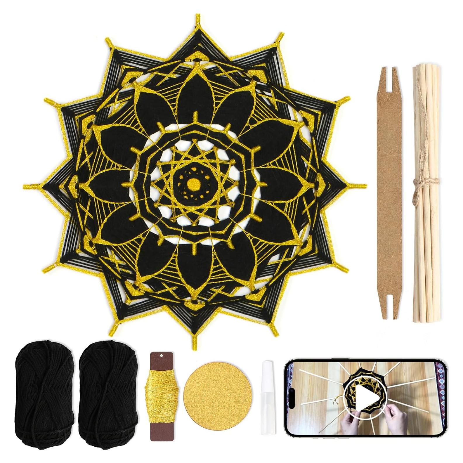 Kit de Crochet Mandala DEMIUKO para Principiantes - 20 Piezas