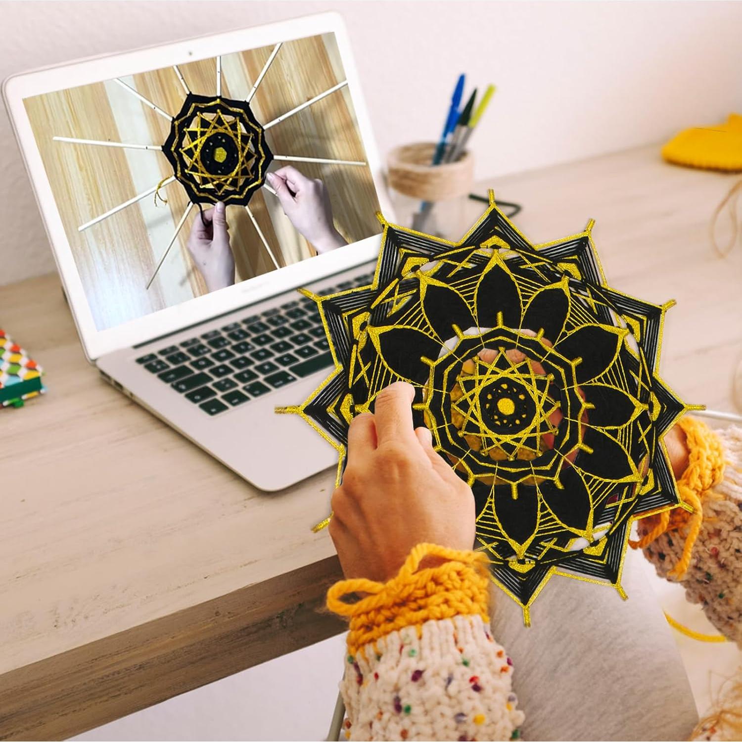 Kit de Crochet Mandala DEMIUKO para Principiantes - 20 Piezas