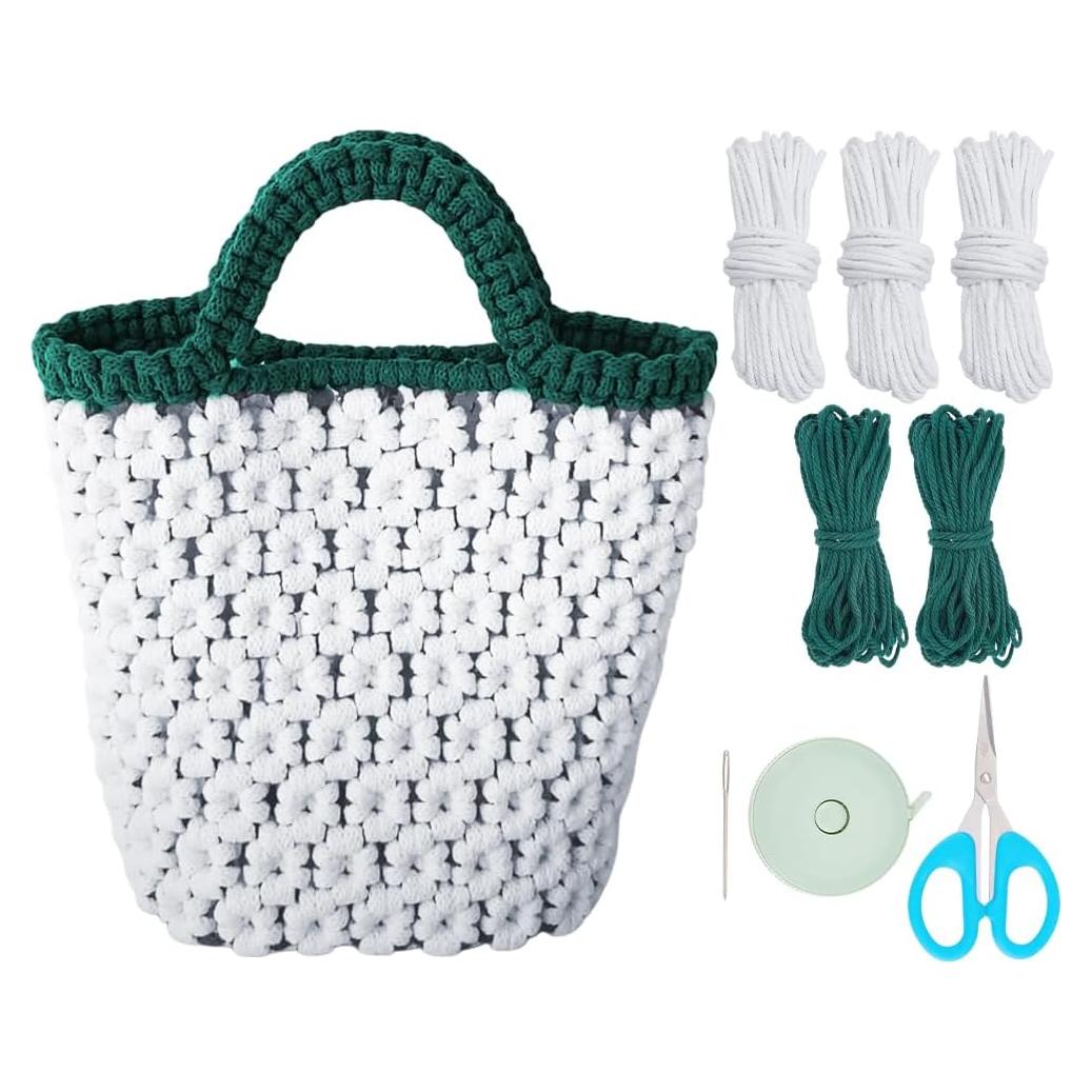 Kit de Bolsa de Macramé DIY BEUNITONE para Principiantes