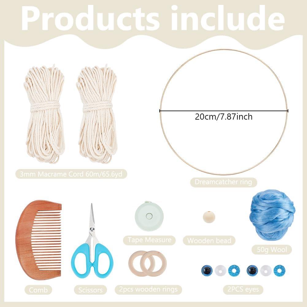 Kit de Colgante de Pared de Macramé ORIGACH DIY para Principiantes