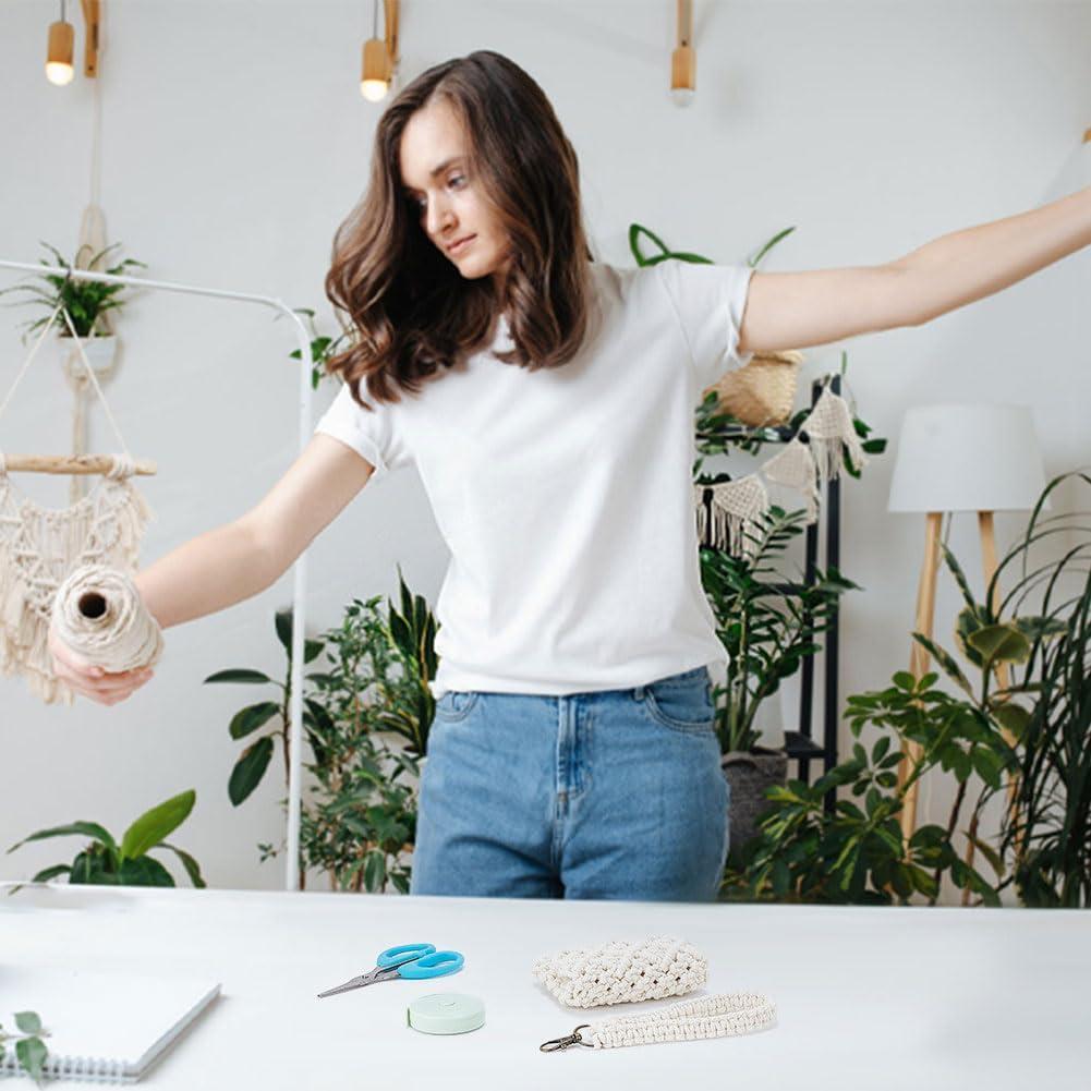 Kit de Macramé DIY WEBEEDY Billetera con Lanyard 30m