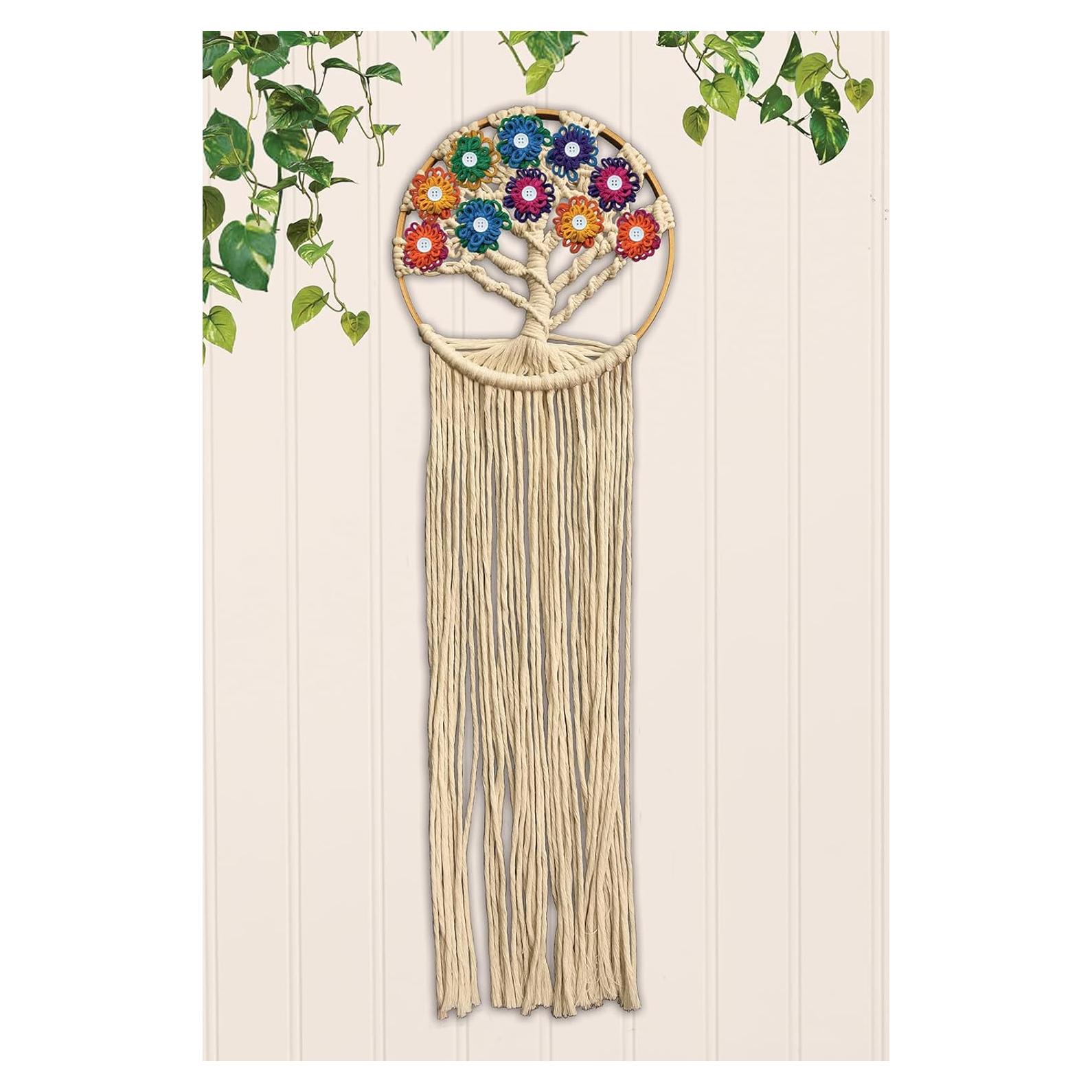 Kit de Macramé DesignWorks Ink Árbol de Flores 66 cm