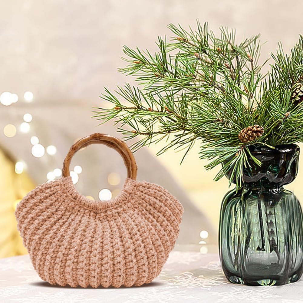 Kit de Bolsa de Crochet ACRNIGHEET Khaki para Principiantes