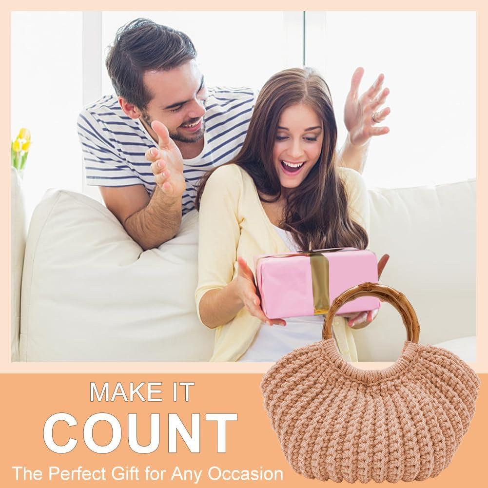 Kit de Bolsa de Crochet ACRNIGHEET Khaki para Principiantes