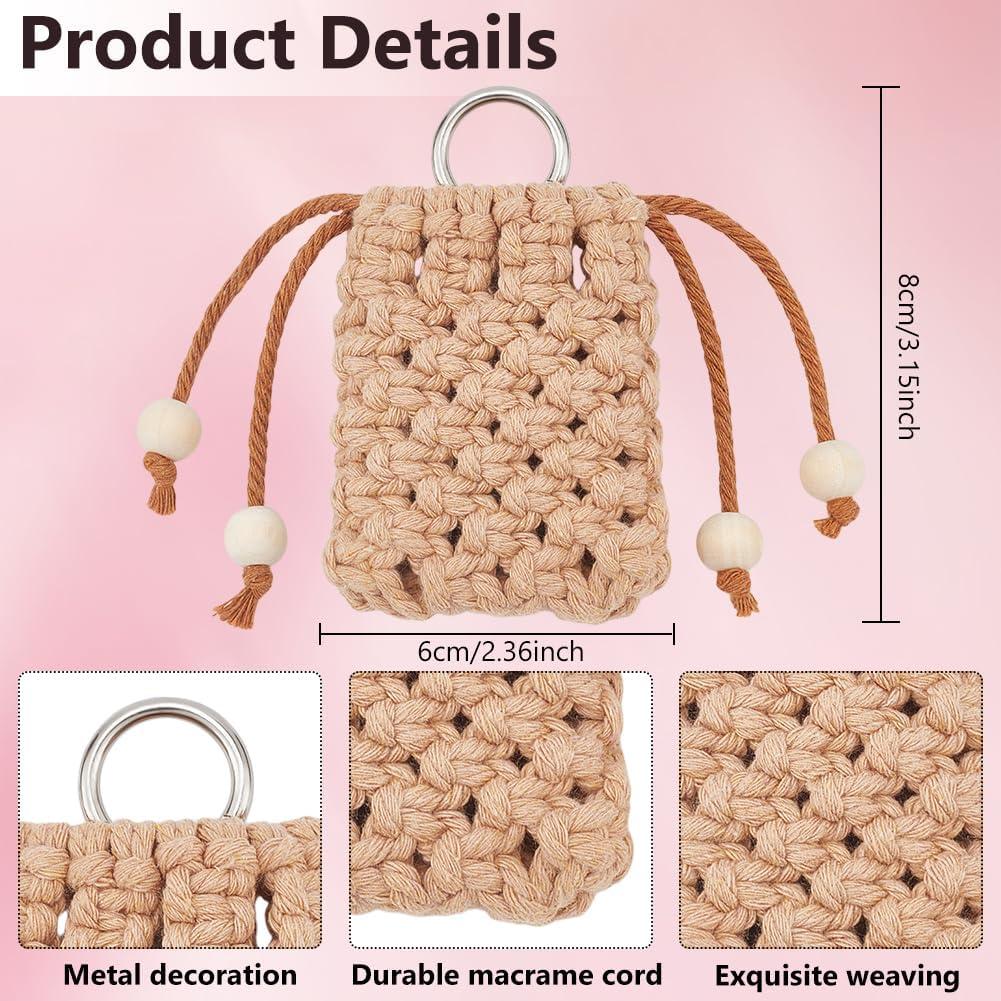 Kit de Macramé BEUNITONE para Principiantes - Funda de Auriculares DIY