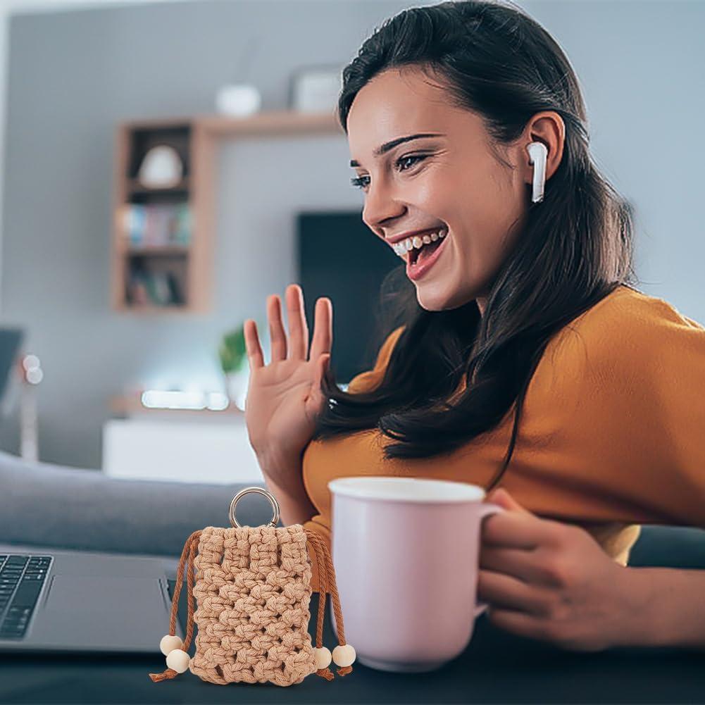 Kit de Macramé BEUNITONE para Principiantes - Funda de Auriculares DIY