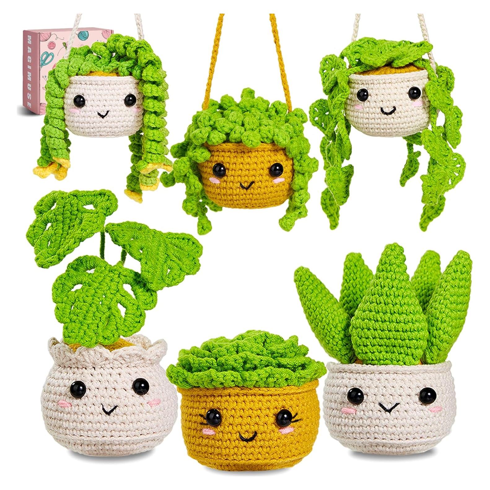 Kit de Crochet Magimuse Monstera para Principiantes - 7 Colores