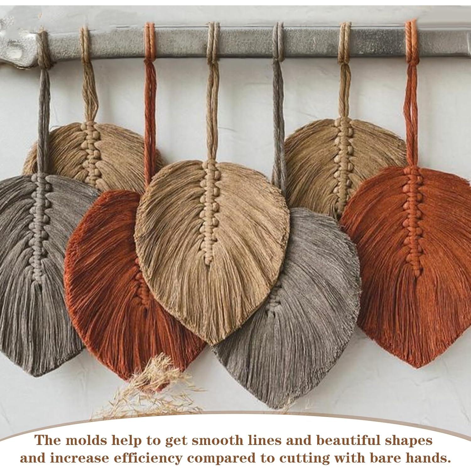 Juego de Plantillas de Macramé 11 Pcs Ubamdom - Madera y Acero