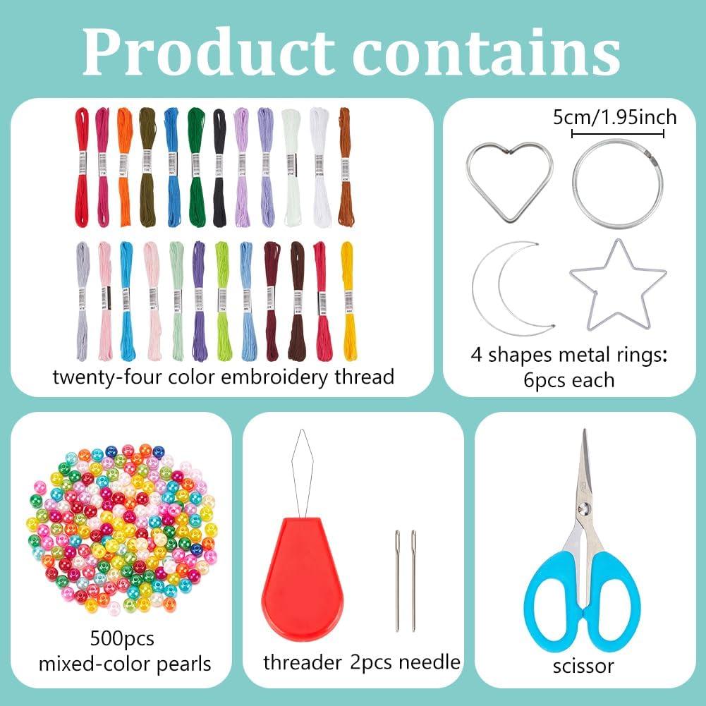 Kit de Atrapasueños DIY INFUNLY 12 Piezas Colorido Manualidades