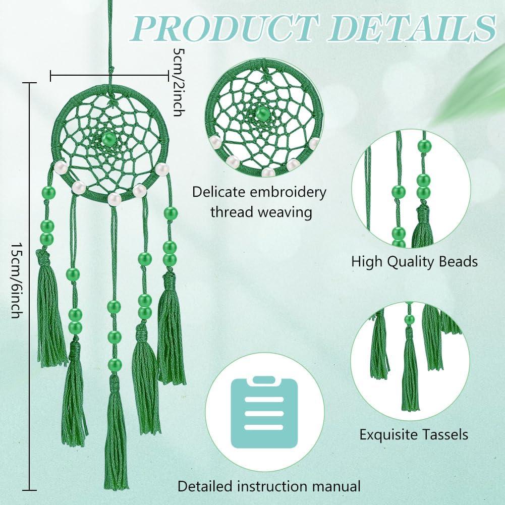 Kit de Atrapasueños DIY INFUNLY 12 Piezas Colorido Manualidades