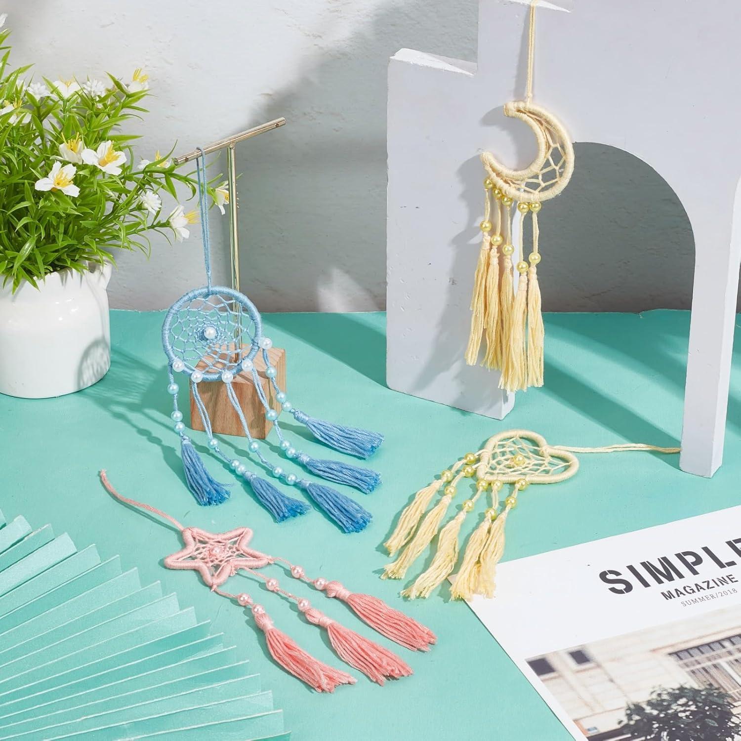 Kit de Atrapasueños DIY INFUNLY 12 Piezas Colorido Manualidades