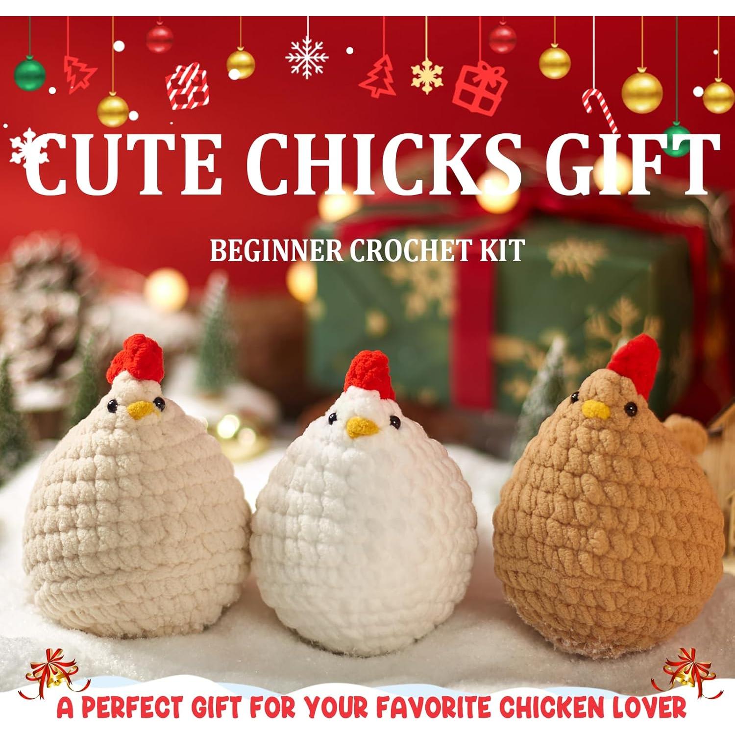 Kit de Crochet MAGIMUSE para Principiantes - 3 Pollos