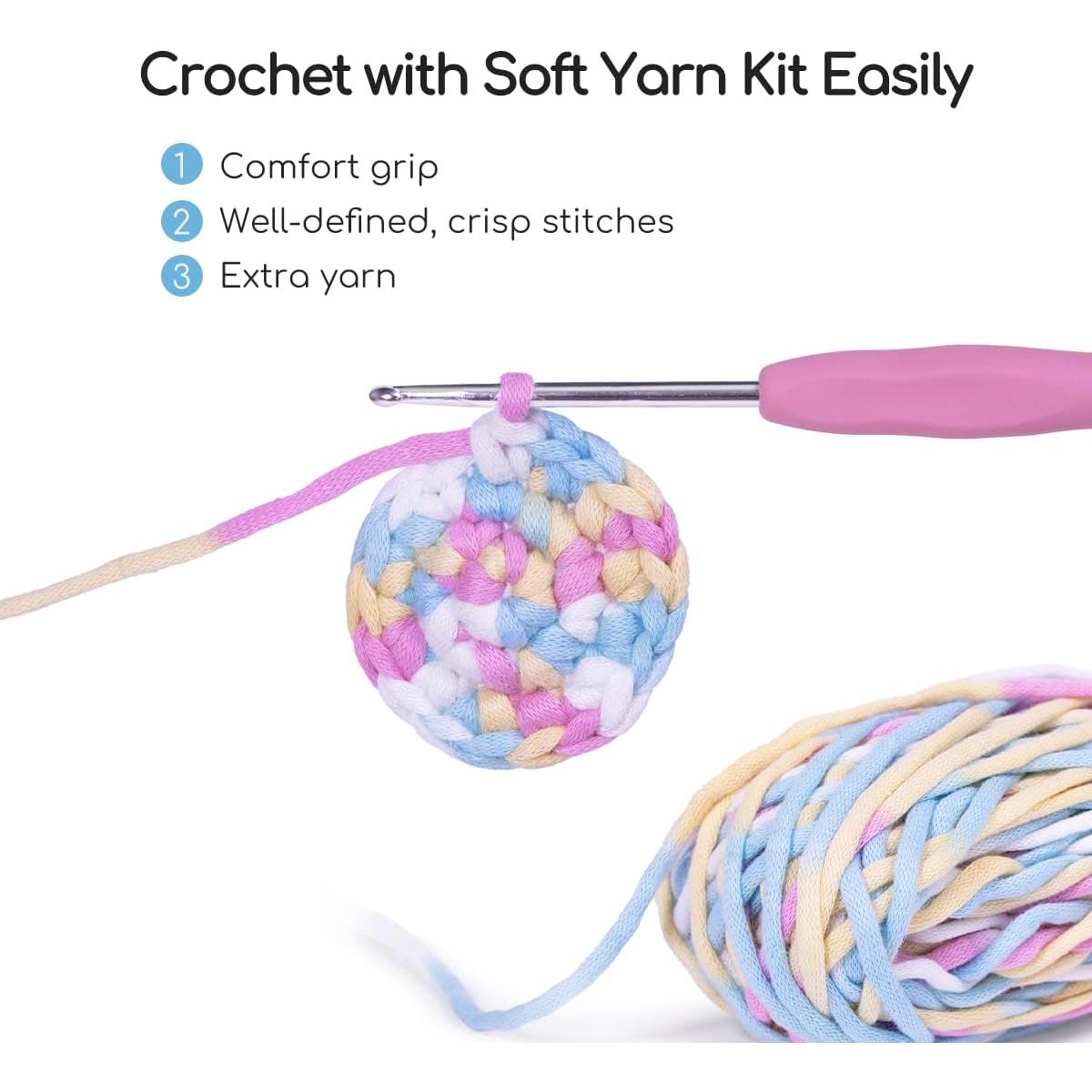 Kit de Crochet NestledCrafts Hootwin para Principiantes - 2 Búhos