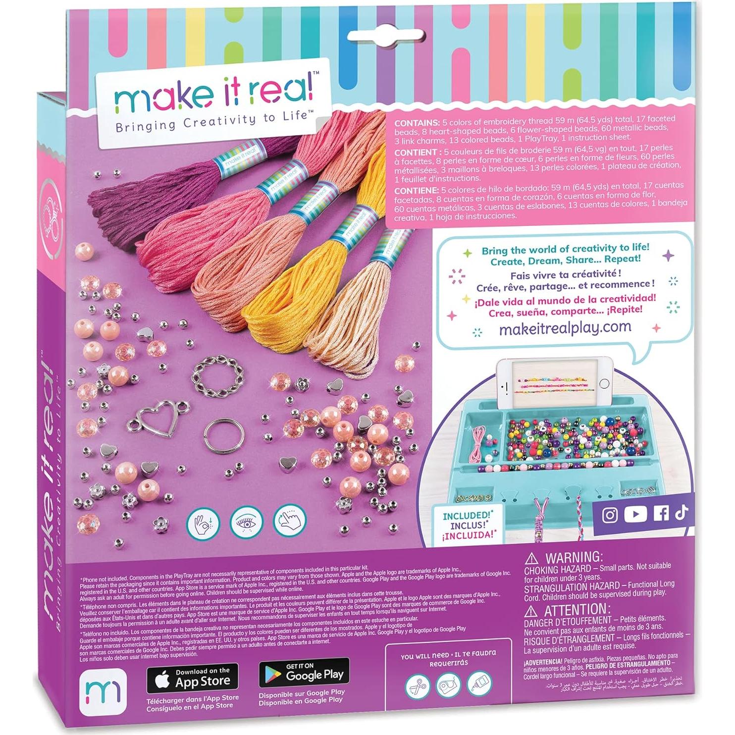 Kit de Pulseras de Amistad de Macramé Hazlo Real - 106 Piezas