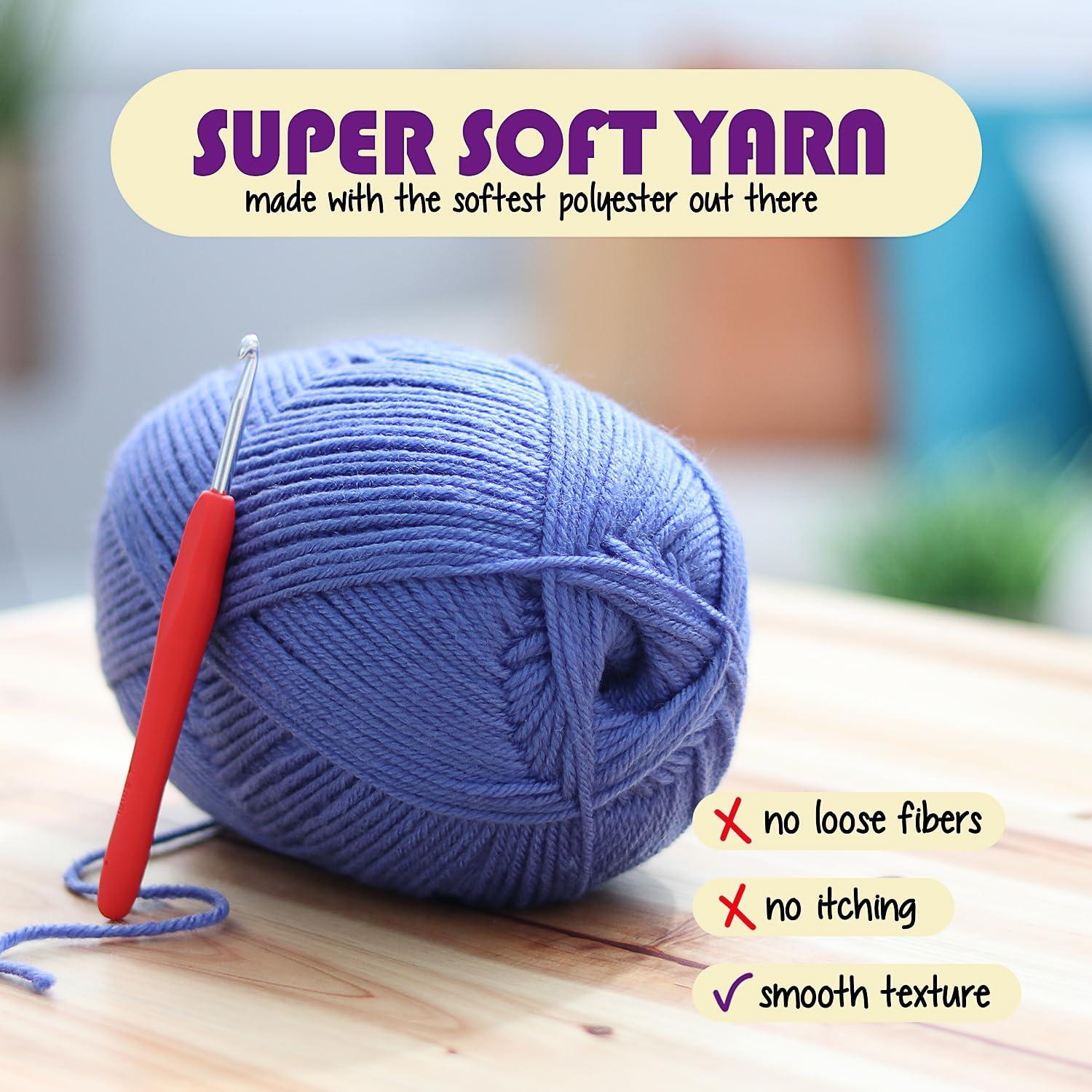 Kit de Crochet Hearth & Harbor para Principiantes - 15 Ovillos y 21 Ganchos