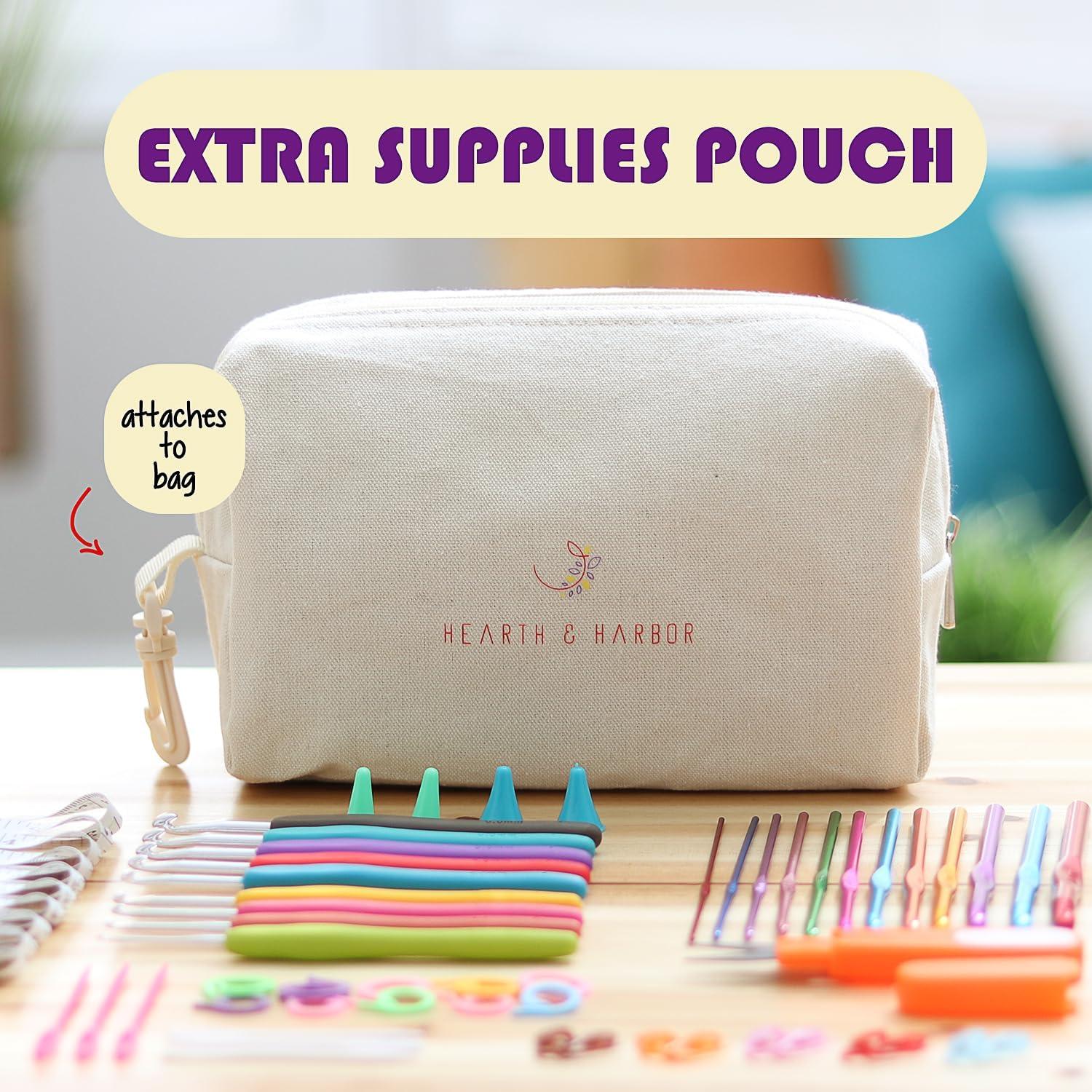 Kit de Crochet Hearth & Harbor para Principiantes - 15 Ovillos y 21 Ganchos