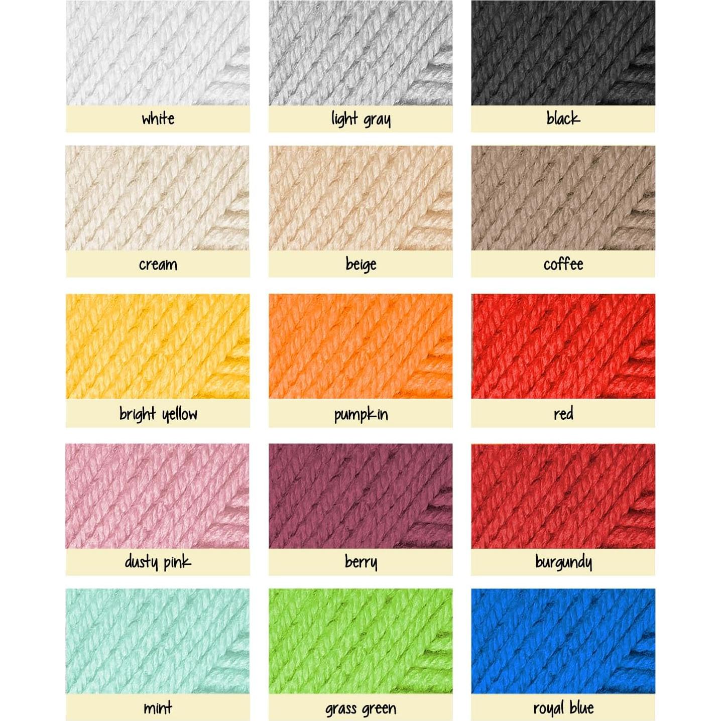 Kit de Crochet Hearth & Harbor para Principiantes - 15 Ovillos y 21 Ganchos