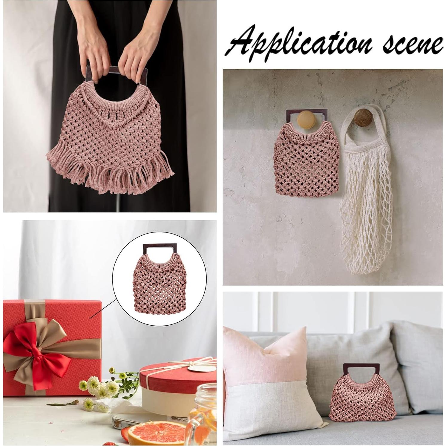 Kit de Macramé WEBEEDY para Principiantes - Bolso DIY Marrón