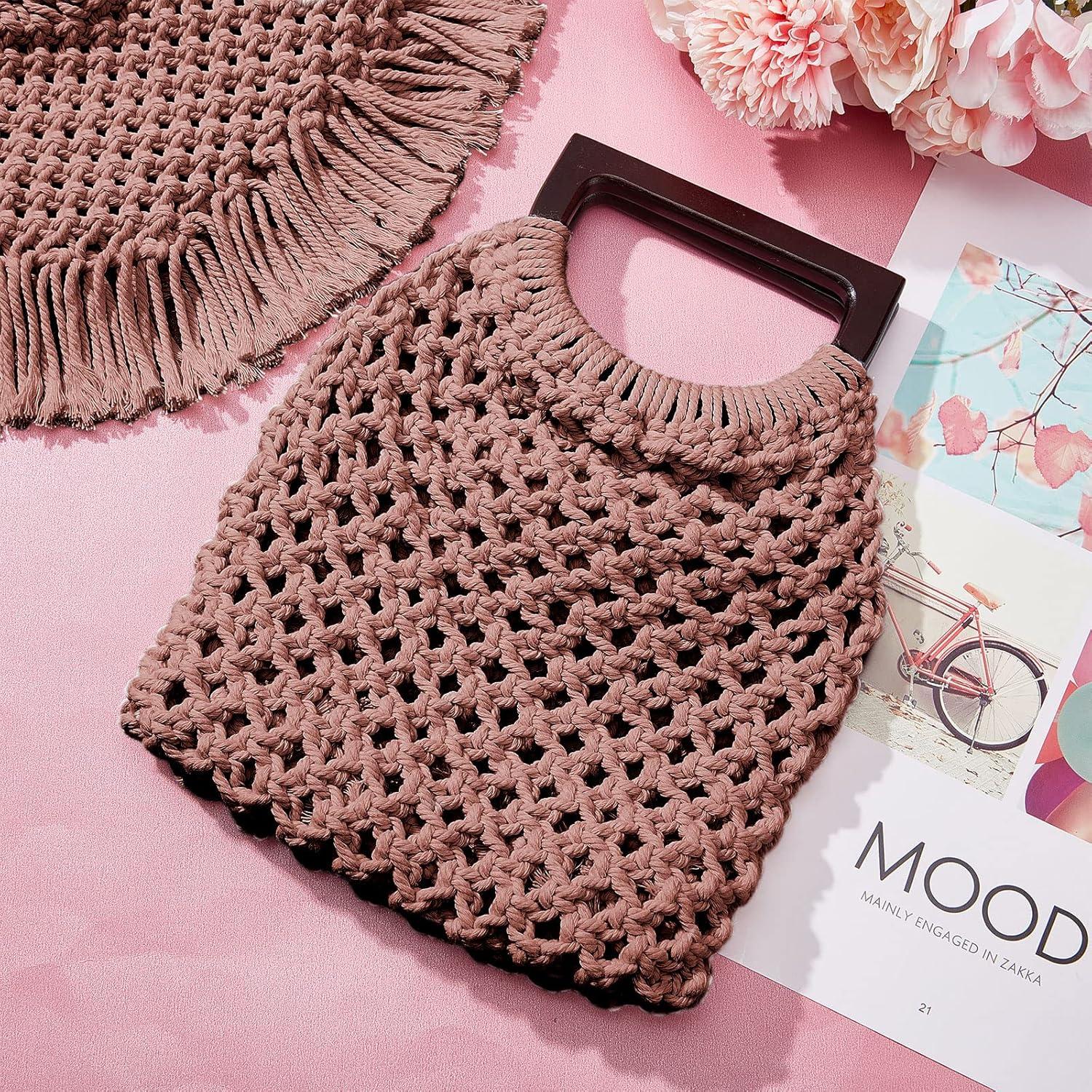 Kit de Macramé WEBEEDY para Principiantes - Bolso DIY Marrón