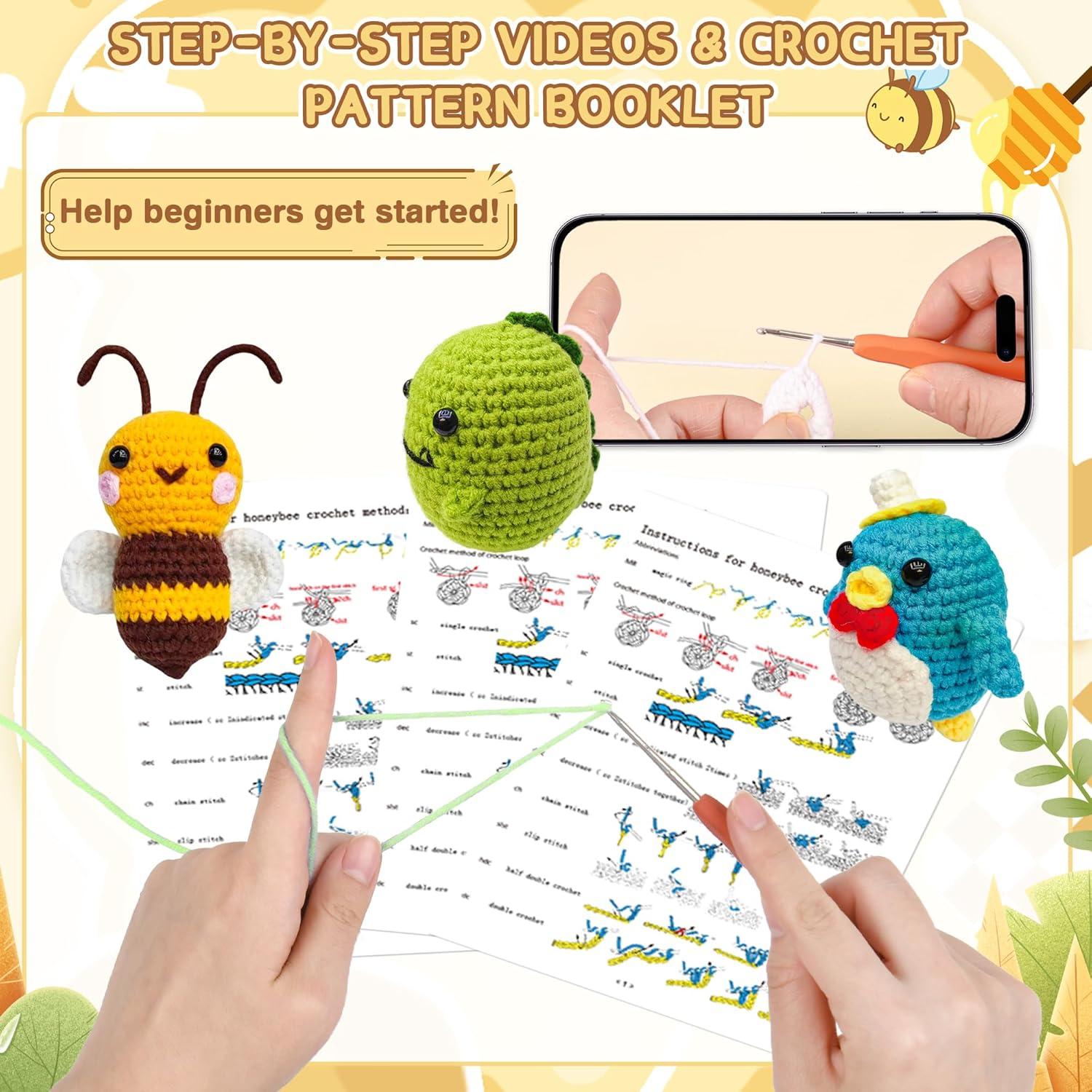 Kit de Ganchillo VICTORIA ANNA 6 Piezas para Principiantes