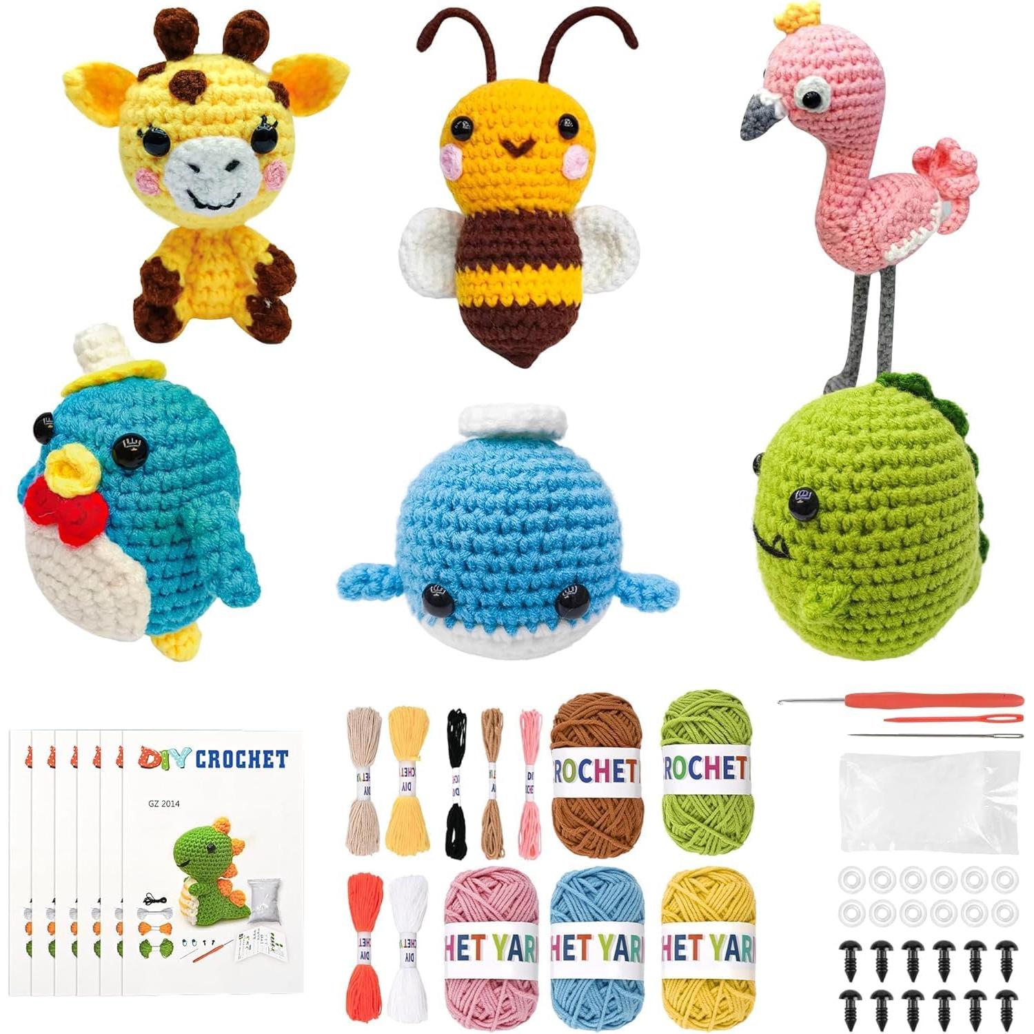 Kit de Ganchillo VICTORIA ANNA 6 Piezas para Principiantes