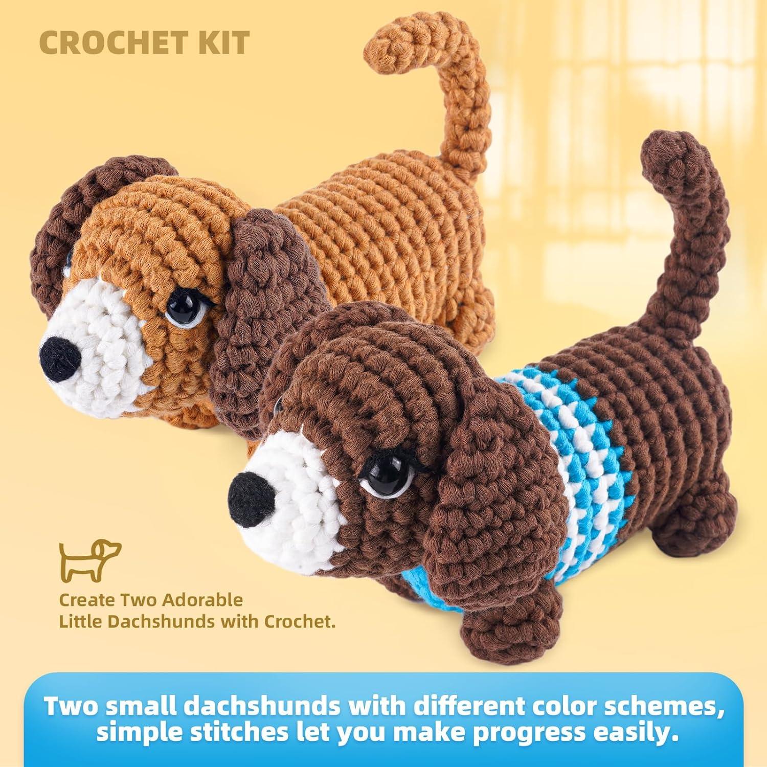 Kit de Crochet para Principiantes MOREJMTT - Hilo Suave y Tutoriales