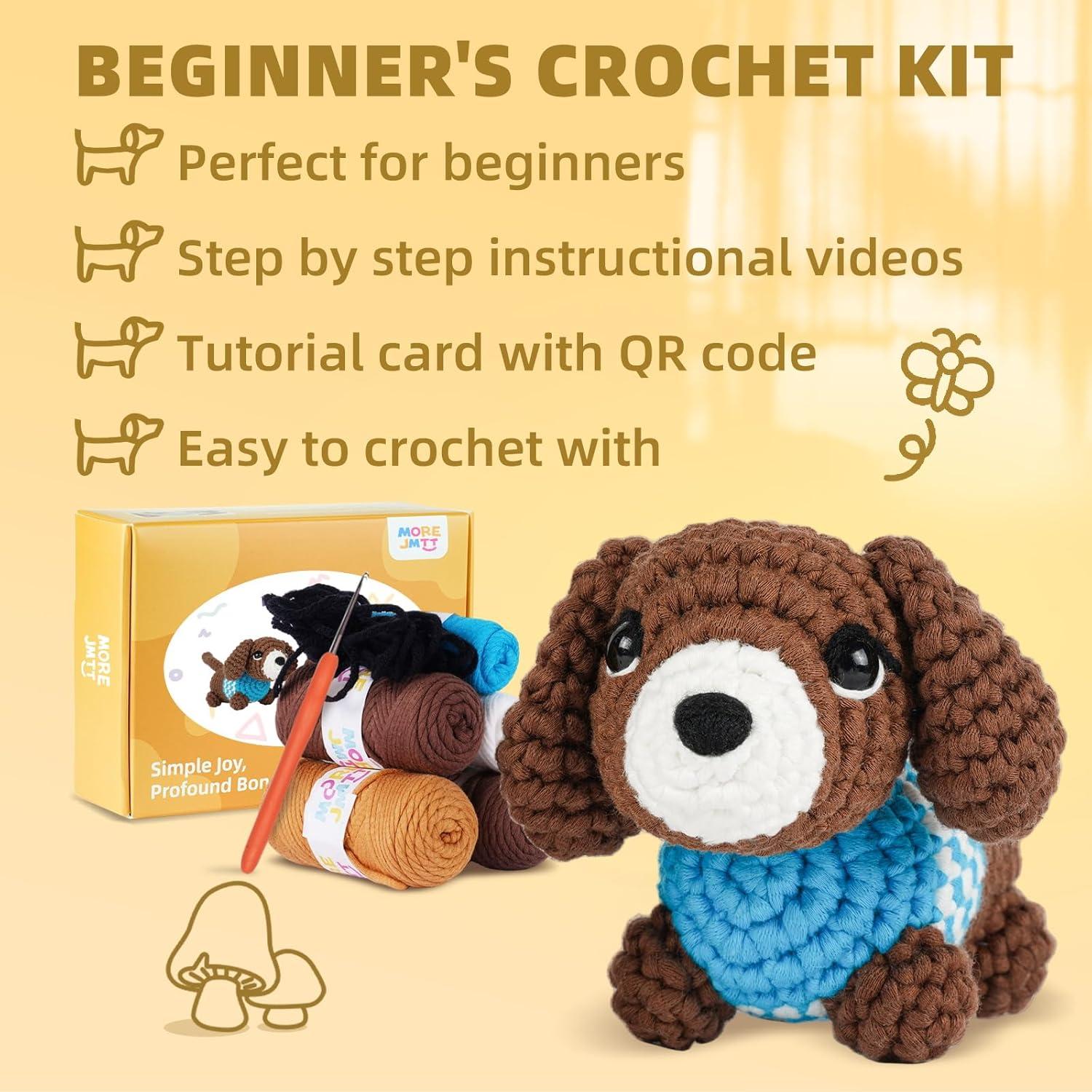 Kit de Crochet para Principiantes MOREJMTT - Hilo Suave y Tutoriales