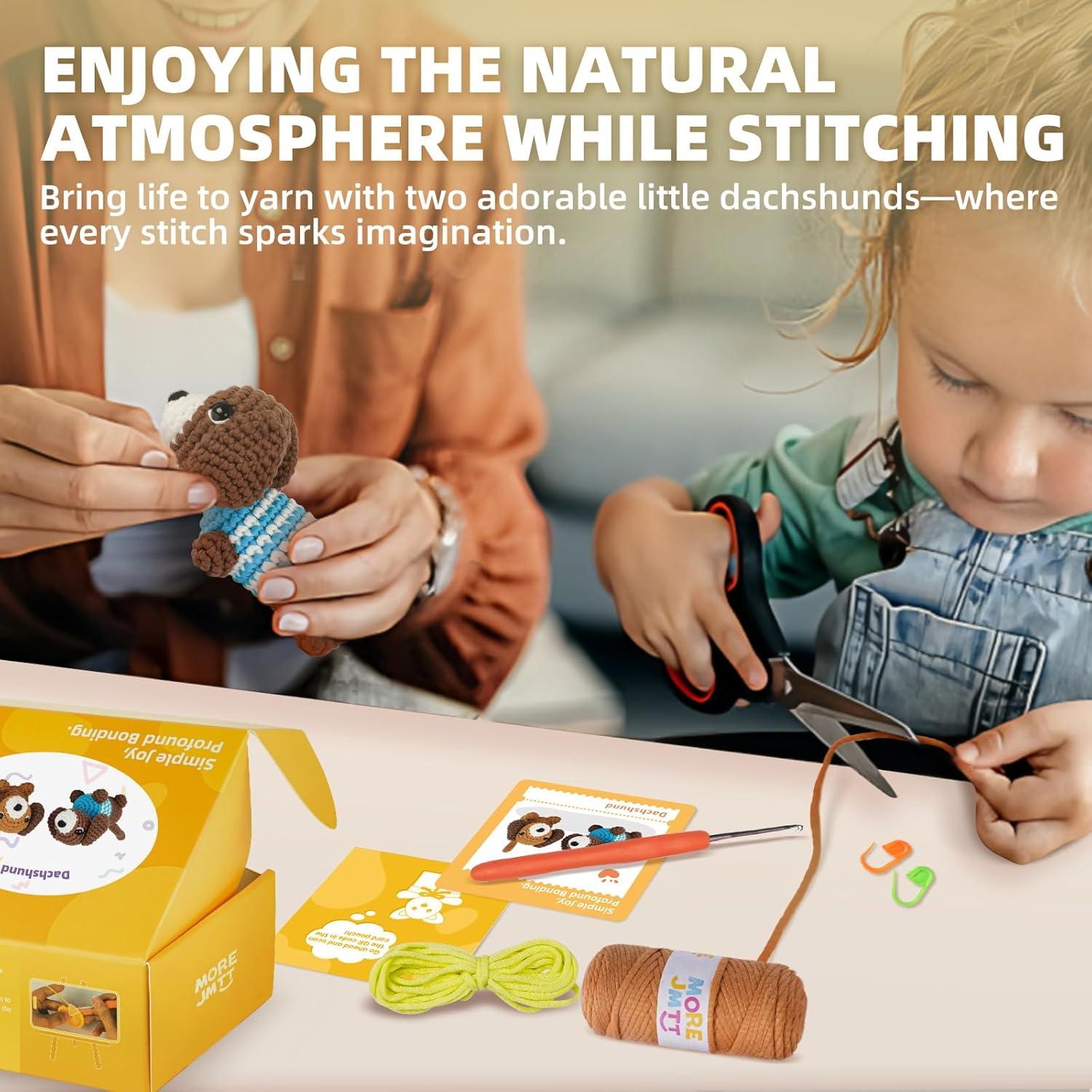 Kit de Crochet para Principiantes MOREJMTT - Hilo Suave y Tutoriales