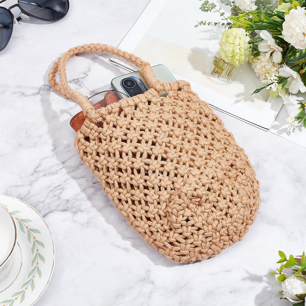 Kit DIY Bolsa de Macramé WEBEEDY 100m Algodón Bohemio