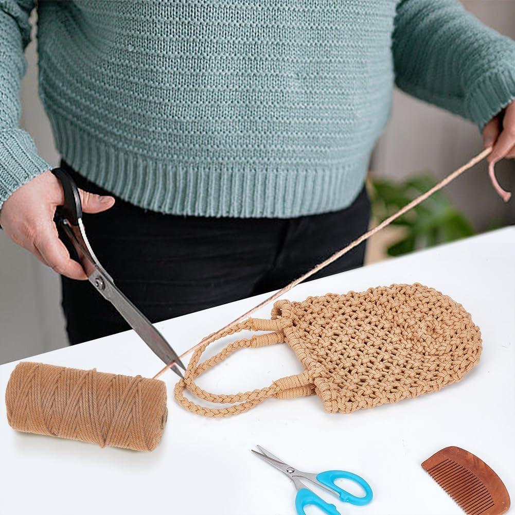 Kit DIY Bolsa de Macramé WEBEEDY 100m Algodón Bohemio