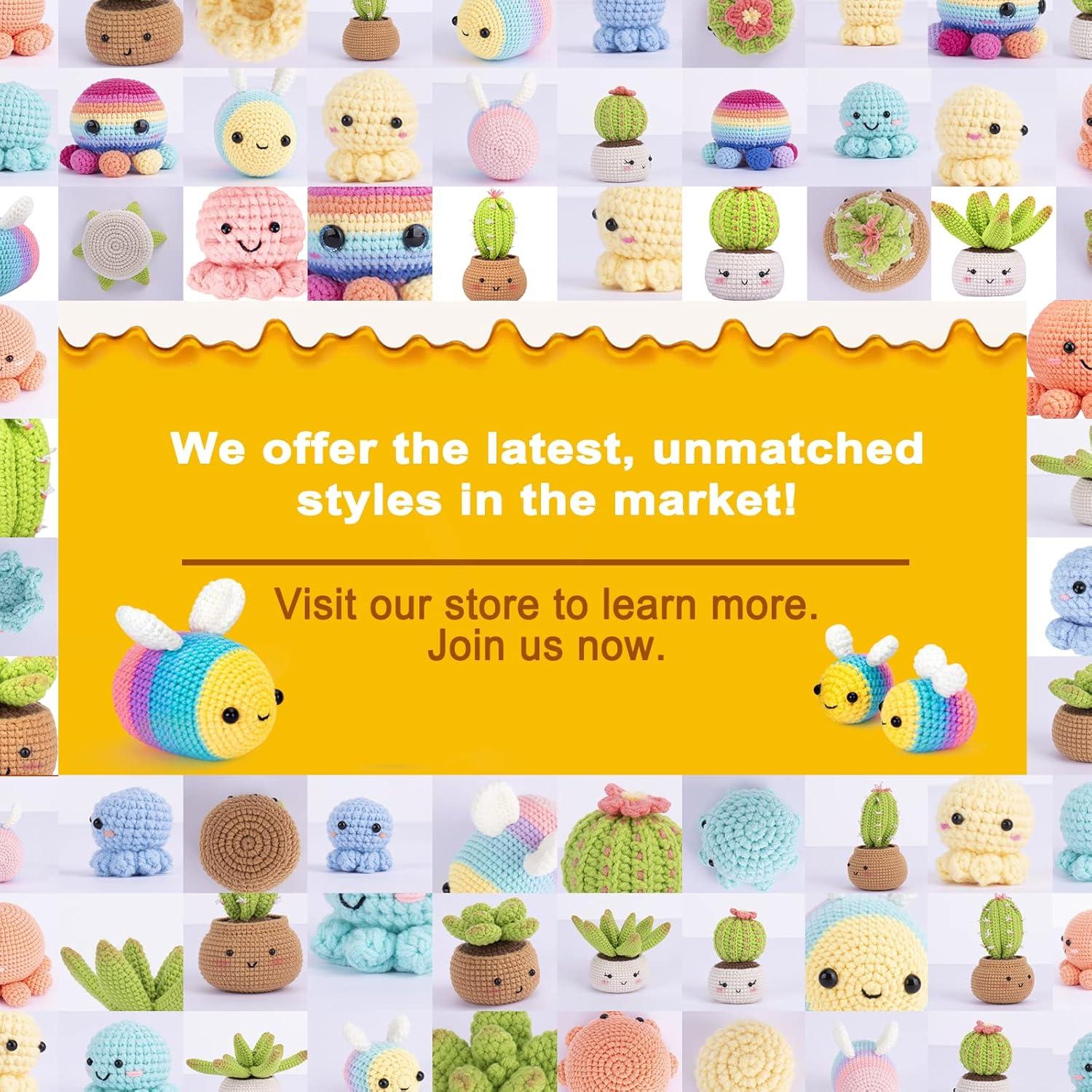 Kit de Crochet para Principiantes Crochetta - Abejas con Tutoriales