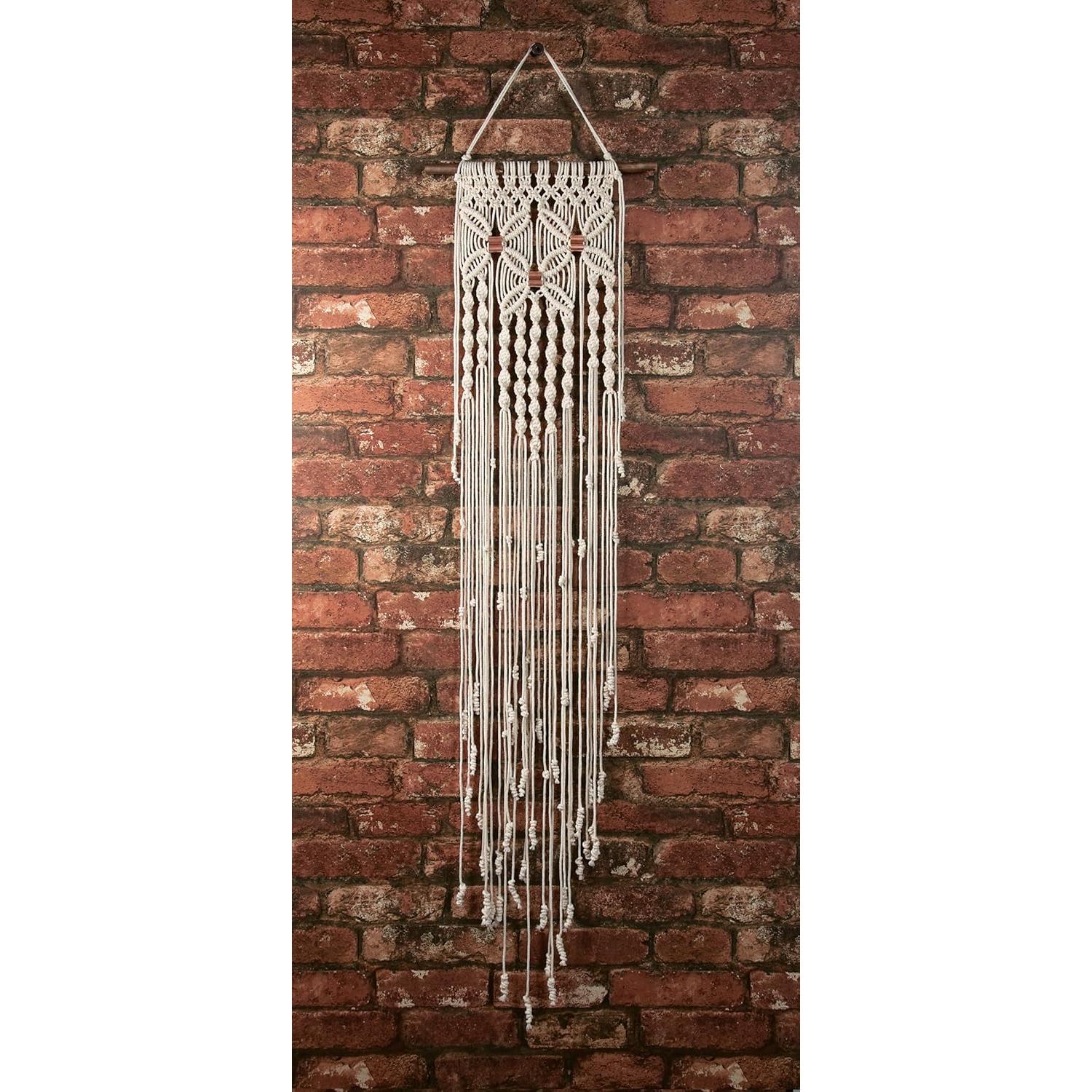 Kit de Colgador de Macramé Roble Macizo - Tres Flores