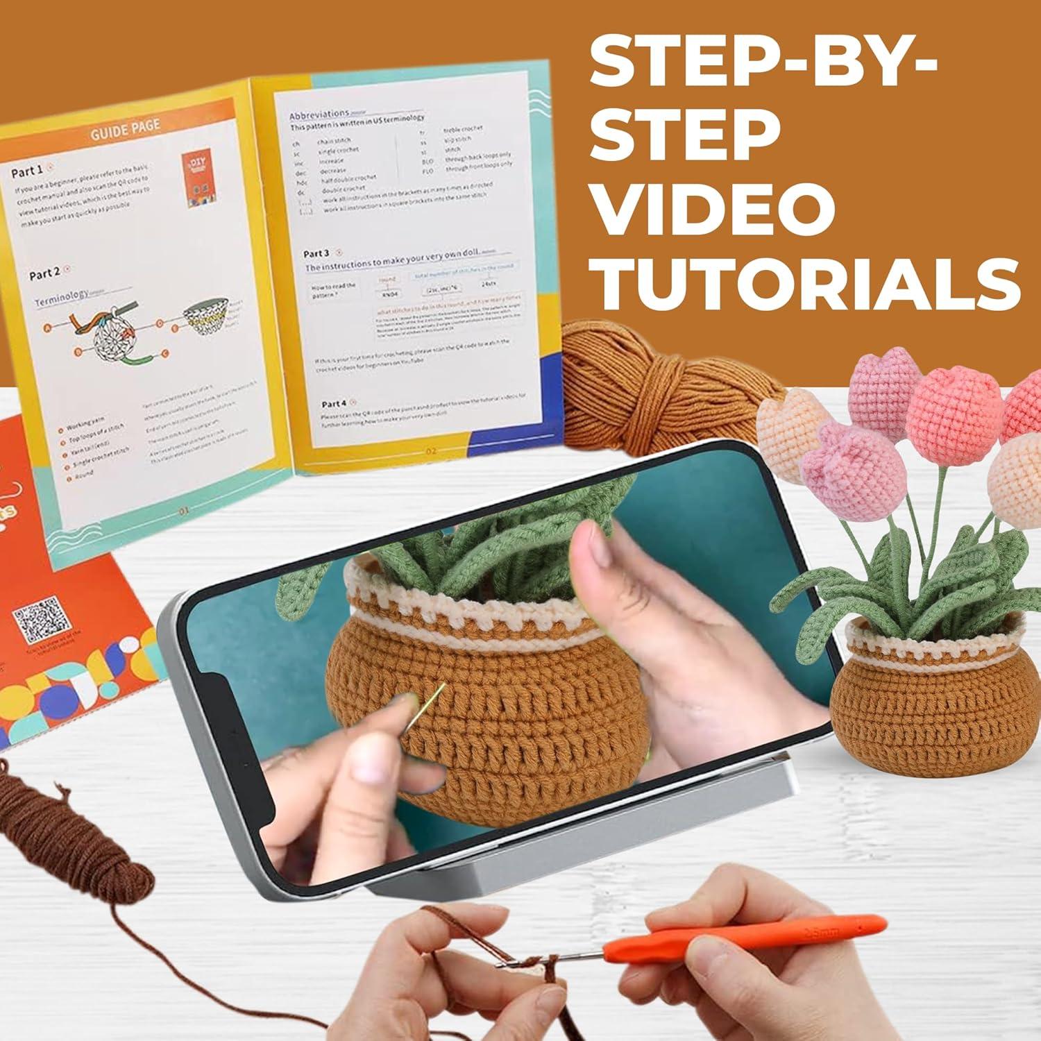 Kit de Crochet TFE para Principiantes - Zorro y Flor