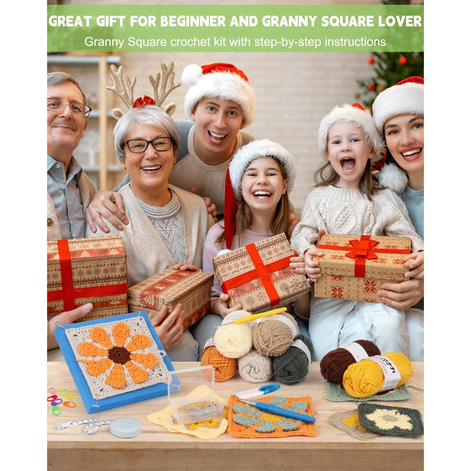 Kit de Crochet Katech para Principiantes - Cuadrados de Abuela