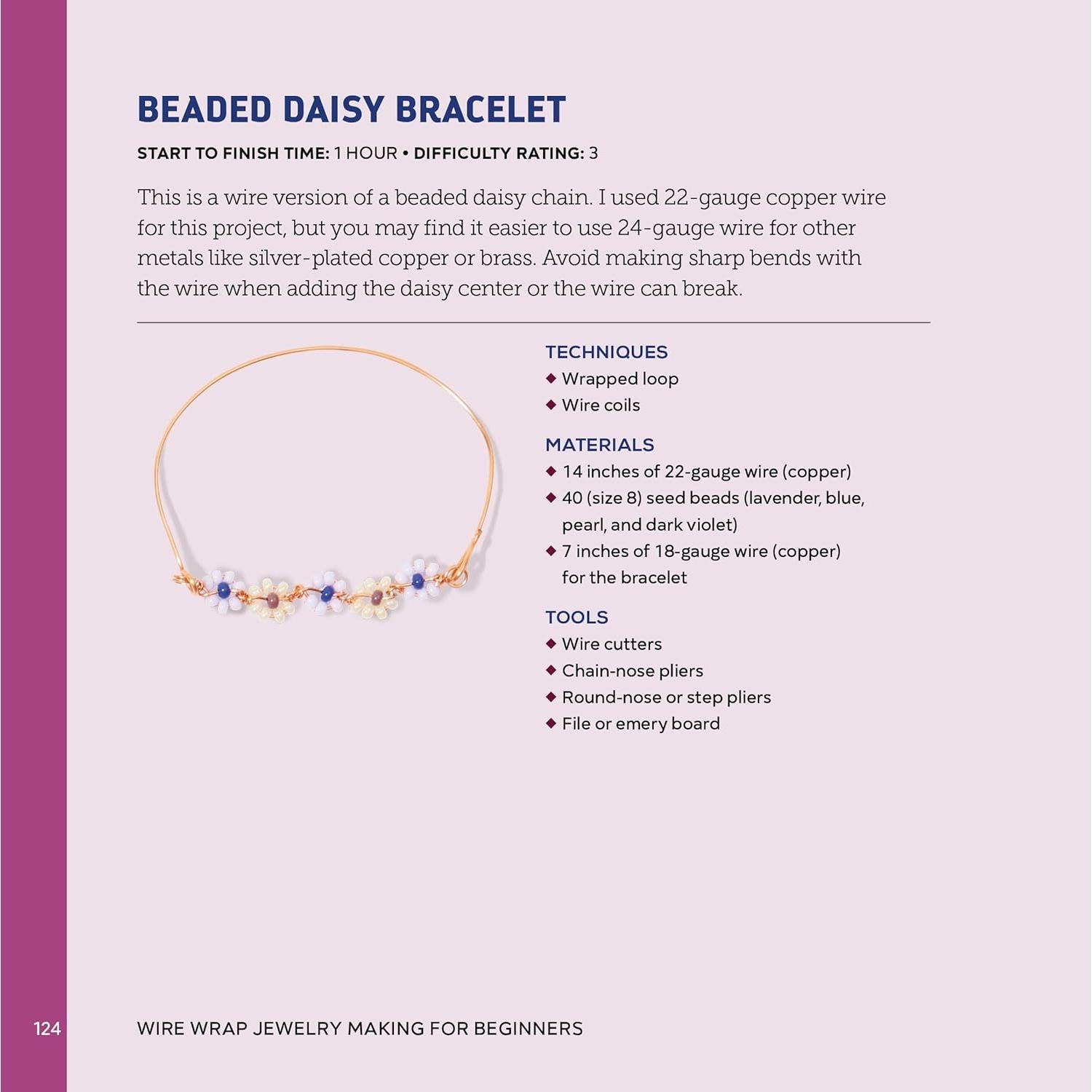 Wire Wrap Jewelry Making for Beginners: Step-by-Step Projects for Beaded Designs