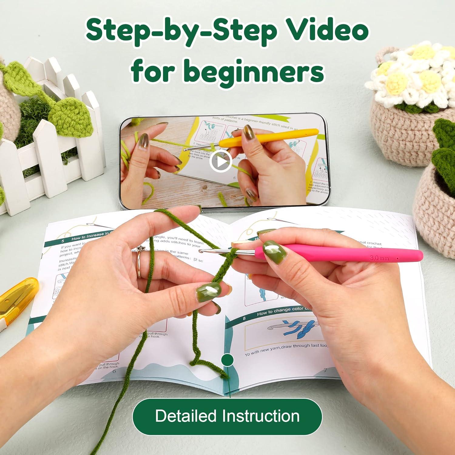 Kit de Crochet Karsspor para Principiantes - 4 Plantas Colgantes